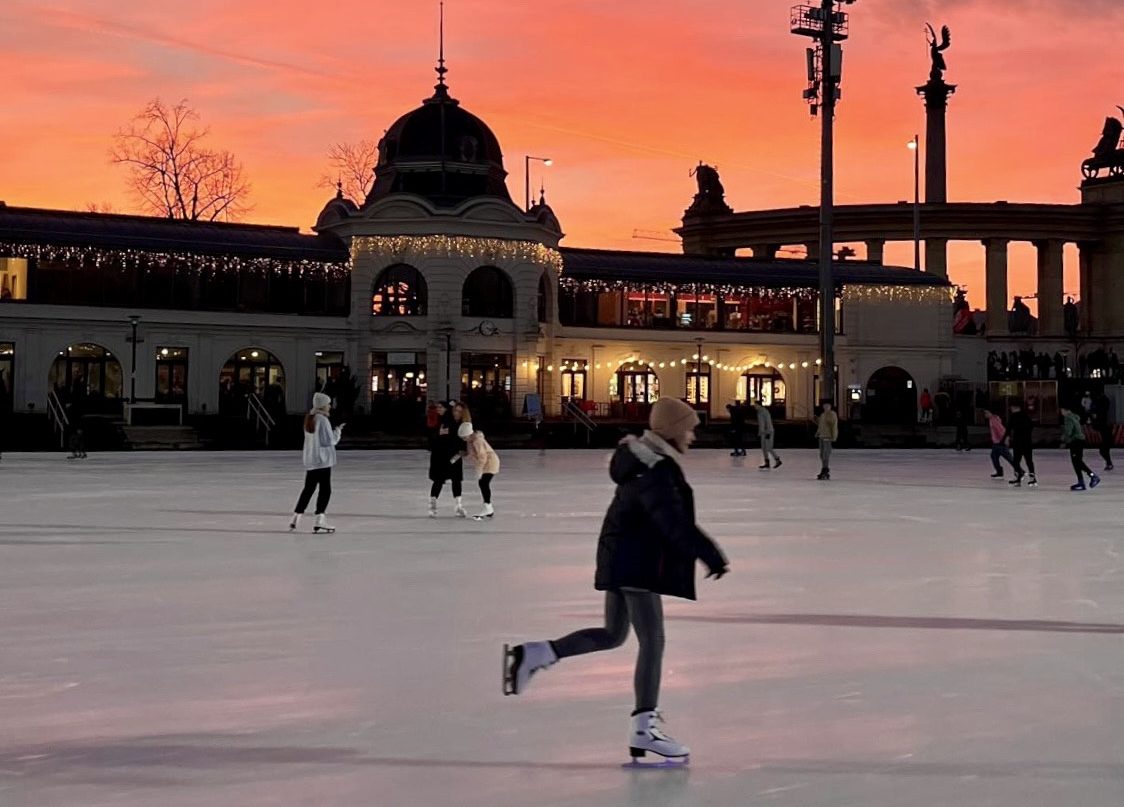 Budapest’s Iconic Ice Rink Reopens with Unique Programs and Food Trucks